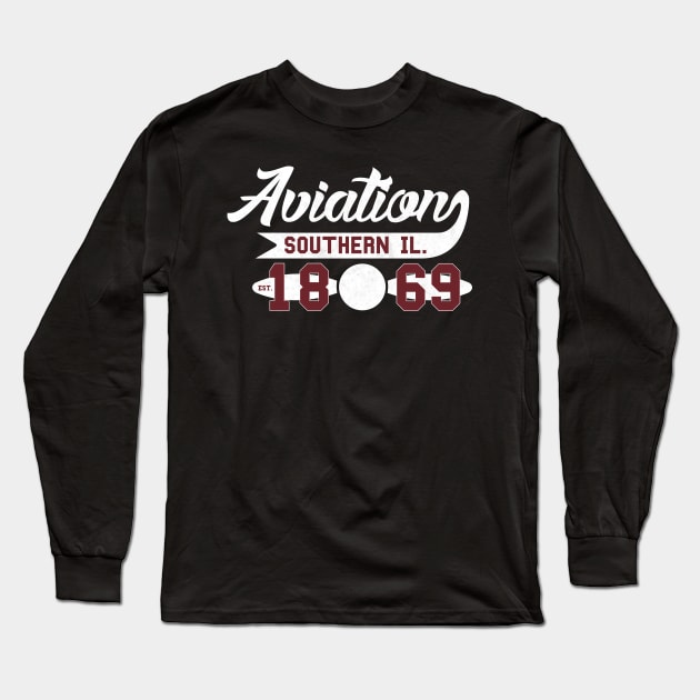 Southern Illinois Aviation Est. 1869 Long Sleeve T-Shirt by AddictingDesigns